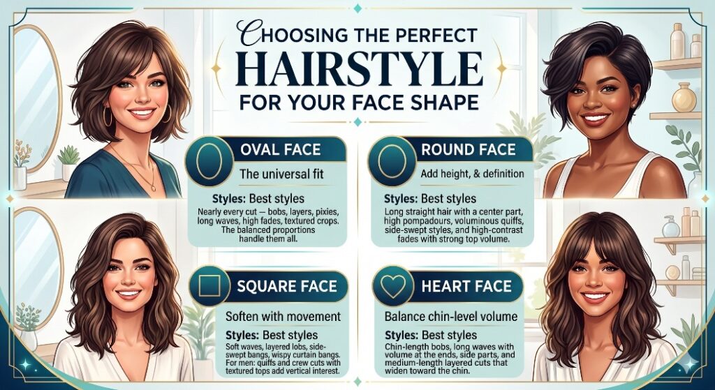 Choosing the Perfect Hairstyle for Your Face Shape