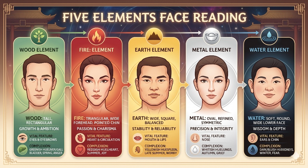Discover Your True Nature: The Five Elements of Face Reading