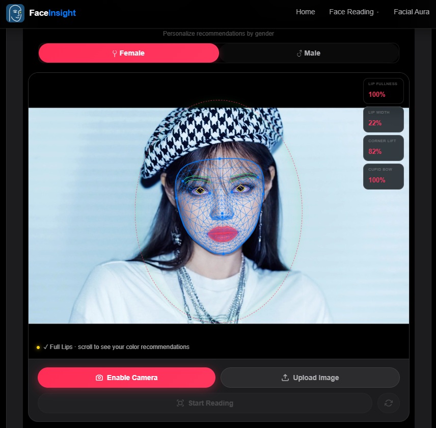 Jennie BlackPink1 - Face Insight