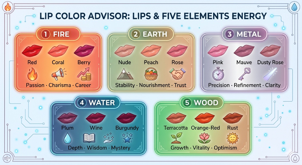 The Lip Color Advisor: Aligning Your Smile with Five Elements Energy